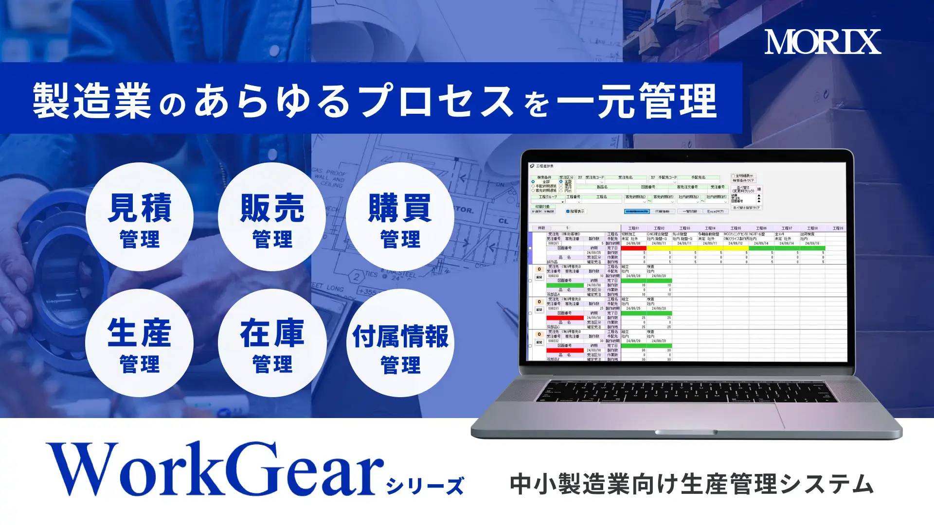 中小製造業向け生産管理システム WorkGear シリーズ